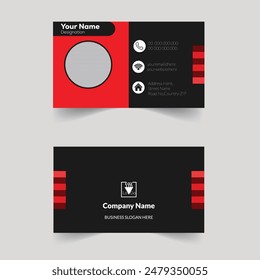 Corporate blue white red Present Design Elegant Modern Recent Creative Luaury Fleshpot Personal visiting company logo Clean Futuristic Double-sided Professional waved Set Business Card Print Template