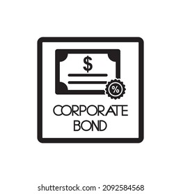 Corporate Bond Icon , Financial Icon