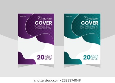 diseño de portada de libros corporativos plantilla de diseño moderno creativo.