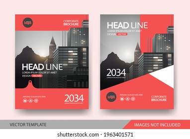 Corporate book cover design Layout template 