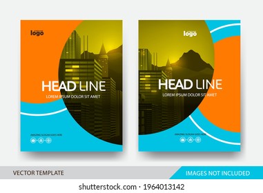 Corporate book cover design Layout template 