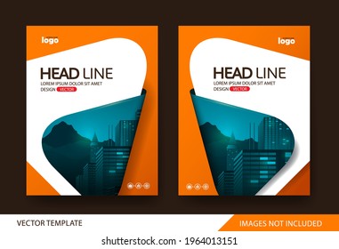 Corporate book cover design Layout template 