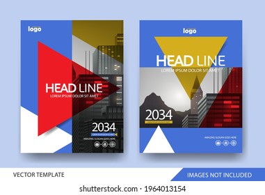 Corporate book cover design Layout template 