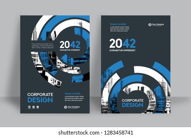 Corporate Book Cover Design Template in A4. Can be adapt to Brochure, Annual Report, Magazine,Poster, Business Presentation, Portfolio, Flyer, Banner, Website.