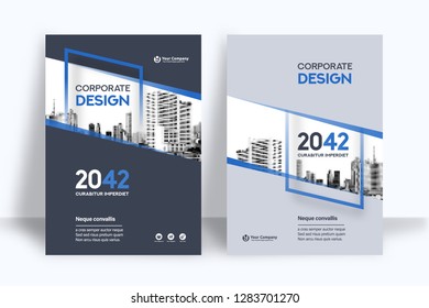 Corporate Book Cover Design Template in A4. Can be adapt to Brochure, Annual Report, Magazine,Poster, Business Presentation, Portfolio, Flyer, Banner, Website.