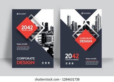 Corporate Book Cover Design Template in A4. Can be adapt to Brochure, Annual Report, Magazine,Poster, Business Presentation, Portfolio, Flyer, Banner, Website.