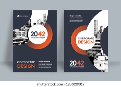 Corporate Book Cover Design Template in A4. Can be adapt to Brochure, Annual Report, Magazine,Poster, Business Presentation, Portfolio, Flyer, Banner, Website.