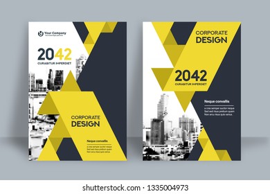 Corporate Book Cover Design Template in A4. Can be adapt to Brochure, Annual Report, Magazine,Poster, Business Presentation, Portfolio, Flyer, Banner, Website.