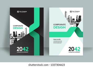 Corporate Book Cover Design Template in A4. Can be adapt to Brochure, Annual Report, Magazine,Poster, Business Presentation, Portfolio, Flyer, Banner, Website.