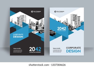 Corporate Book Cover Design Template in A4. Can be adapt to Brochure, Annual Report, Magazine,Poster, Business Presentation, Portfolio, Flyer, Banner, Website.