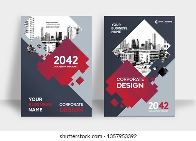 Corporate Book Cover Design Template in A4. Can be adapt to Brochure, Annual Report, Magazine,Poster, Business Presentation, Portfolio, Flyer, Banner, Website.