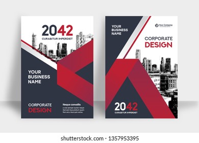 Corporate Book Cover Design Template in A4. Can be adapt to Brochure, Annual Report, Magazine,Poster, Business Presentation, Portfolio, Flyer, Banner, Website.