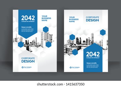 Corporate Book Cover Design Template in A4. Can be adapt to Brochure, Annual Report, Magazine,Poster, Business Presentation, Portfolio, Flyer, Banner, Website.