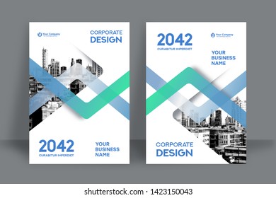 Corporate Book Cover Design Template in A4. Can be adapt to Brochure, Annual Report, Magazine,Poster, Business Presentation, Portfolio, Flyer, Banner, Website.