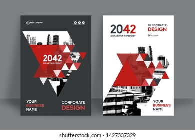 Corporate Book Cover Design Template in A4. Can be adapt to Brochure, Annual Report, Magazine,Poster, Business Presentation, Portfolio, Flyer, Banner, Website.