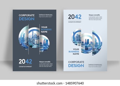 Corporate Book Cover Design Template in A4. Can be adapt to Brochure, Annual Report, Magazine,Poster, Business Presentation, Portfolio, Flyer, Banner, Website.