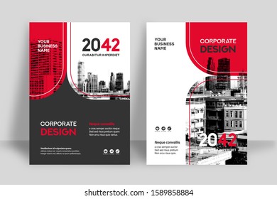 Corporate Book Cover Design Template in A4. Can be adapt to Brochure, Annual Report, Magazine,Poster, Business Presentation, Portfolio, Flyer, Banner, Website.
