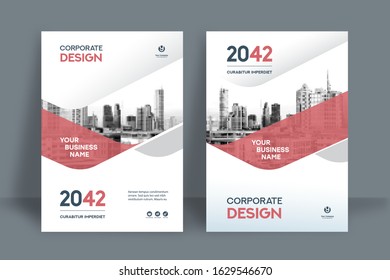 Corporate Book Cover Design Template in A4. Can be adapt to Brochure, Annual Report, Magazine,Poster, Business Presentation, Portfolio, Flyer, Banner, Website.