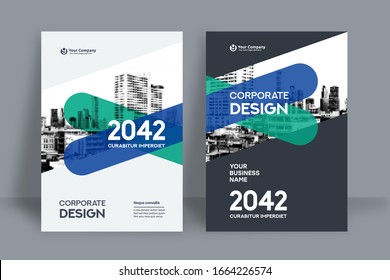 Corporate Book Cover Design Template in A4. Can be adapt to Brochure, Annual Report, Magazine,Poster, Business Presentation, Portfolio, Flyer, Banner, Website.