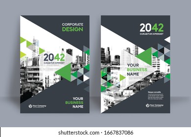 Corporate Book Cover Design Template in A4. Can be adapt to Brochure, Annual Report, Magazine,Poster, Business Presentation, Portfolio, Flyer, Banner, Website.
