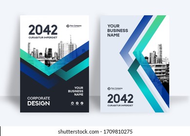 Corporate Book Cover Design Template in A4. Can be adapt to Brochure, Annual Report, Magazine,Poster, Business Presentation, Portfolio, Flyer, Banner, Website.