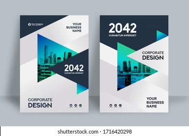 Corporate Book Cover Design Template A4 Stock Vector (Royalty Free ...