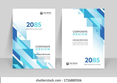 Corporate book cover design template.