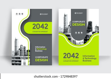 Corporate Book Cover Design Template in A4. Can be adapt to Brochure, Annual Report, Magazine,Poster, Business Presentation, Portfolio, Flyer, Banner, Website.