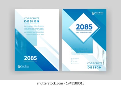 Corporate book cover design template. Brochure  template.