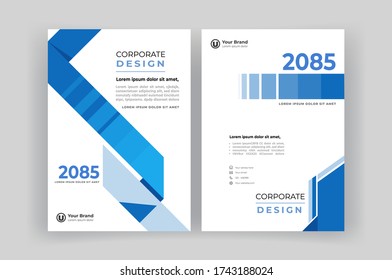 Designvorlage für die Buchabdeckung in Unternehmen Broschüre