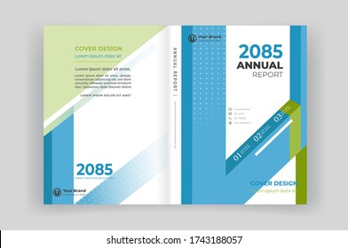 Corporate book cover design template. Brochure  template.