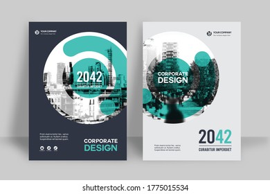 Corporate Book Cover Design Template in A4. Can be adapt to Brochure, Annual Report, Magazine,Poster, Business Presentation, Portfolio, Flyer, Banner, Website.