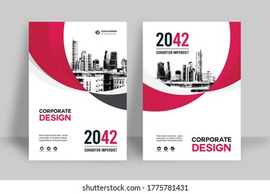 Corporate Book Cover Design Template in A4. Can be adapt to Brochure, Annual Report, Magazine,Poster, Business Presentation, Portfolio, Flyer, Banner, Website.