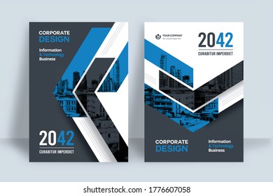 Corporate Book Cover Design Template in A4. Can be adapt to Brochure, Annual Report, Magazine,Poster, Business Presentation, Portfolio, Flyer, Banner, Website.