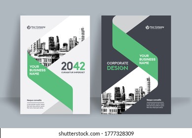 Corporate Book Cover Design Template in A4. Can be adapt to Brochure, Annual Report, Magazine,Poster, Business Presentation, Portfolio, Flyer, Banner, Website.