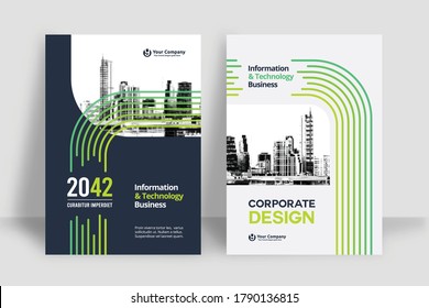 Corporate Book Cover Design Template in A4. Can be adapt to Brochure, Annual Report, Magazine,Poster, Business Presentation, Portfolio, Flyer, Banner, Website.