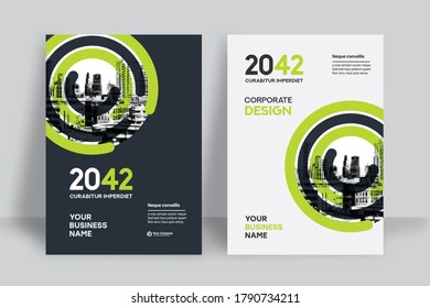 Corporate Book Cover Design Template in A4. Can be adapt to Brochure, Annual Report, Magazine,Poster, Business Presentation, Portfolio, Flyer, Banner, Website.