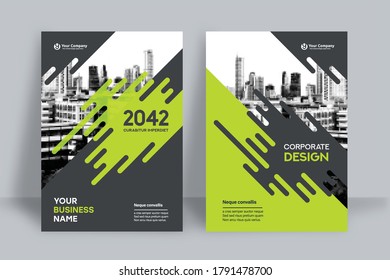 Corporate Book Cover Design Template in A4. Can be adapt to Brochure, Annual Report, Magazine,Poster, Business Presentation, Portfolio, Flyer, Banner, Website.