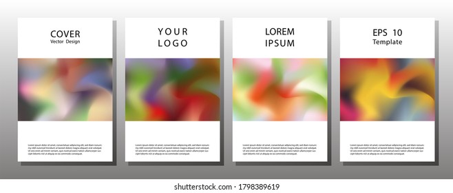 Corporate Book Cover Design Template in A4. Leaflet cover presentation, book cover templates. Polygonal space icon. 