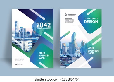 Corporate Book Cover Design Template in A4. Can be adapt to Brochure, Annual Report, Magazine,Poster, Business Presentation, Portfolio, Flyer, Banner, Website.