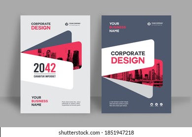 Corporate Book Cover Design Template in A4. Can be adapt to Brochure, Annual Report, Magazine,Poster, Business Presentation, Portfolio, Flyer, Banner, Website.