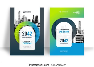 Corporate Book Cover Design Template in A4. Can be adapt to Brochure, Annual Report, Magazine,Poster, Business Presentation, Portfolio, Flyer, Banner, Website.