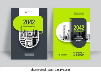 Corporate Book Cover Design Template in A4. Can be adapt to Brochure, Annual Report, Magazine,Poster, Business Presentation, Portfolio, Flyer, Banner, Website.