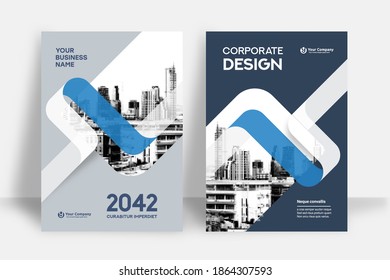 Corporate Book Cover Design Template in A4. Can be adapt to Brochure, Annual Report, Magazine,Poster, Business Presentation, Portfolio, Flyer, Banner, Website.