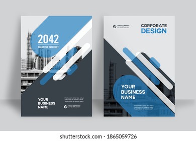 Corporate Book Cover Design Template in A4. Can be adapt to Brochure, Annual Report, Magazine,Poster, Business Presentation, Portfolio, Flyer, Banner, Website.