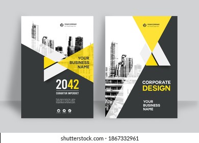 Corporate Book Cover Design Template in A4. Can be adapt to Brochure, Annual Report, Magazine,Poster, Business Presentation, Portfolio, Flyer, Banner, Website.