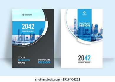 Corporate Book Cover Design Template in A4. Can be adapt to Brochure, Annual Report, Magazine,Poster, Business Presentation, Portfolio, Flyer, Banner, Website.