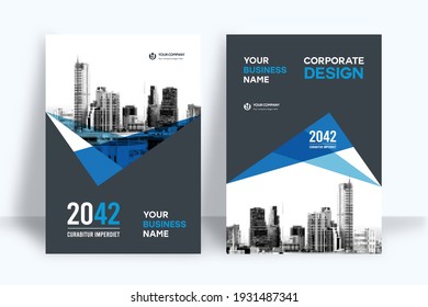 Corporate Book Cover Design Template in A4. Can be adapt to Brochure, Annual Report, Magazine,Poster, Business Presentation, Portfolio, Flyer, Banner, Website.