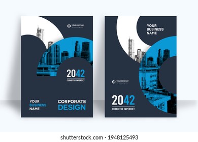 Corporate Book Cover Design Template in A4. Can be adapt to Brochure, Annual Report, Magazine,Poster, Business Presentation, Portfolio, Flyer, Banner, Website.