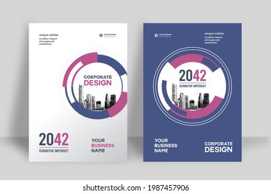 Corporate Book Cover Design Template in A4. Can be adapt to Brochure, Annual Report, Magazine,Poster, Business Presentation, Portfolio, Flyer, Banner, Website.